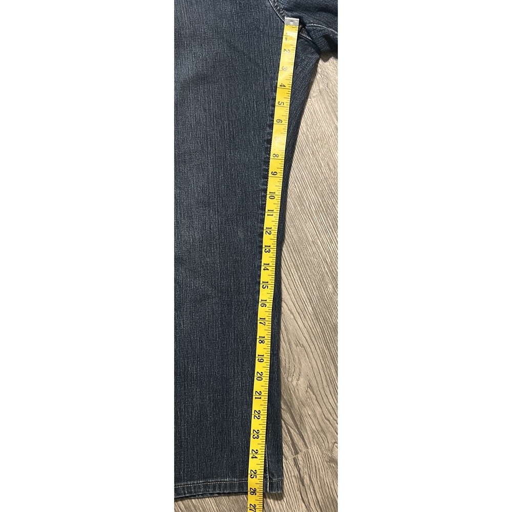34 Heritage Charisma Dark Wash Straight Leg‎ Stretch Blue Jeans Size 38x26 - Picture 8 of 11